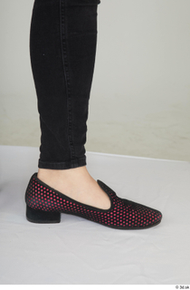  Aera black loafer shoes foot 0009.jpg